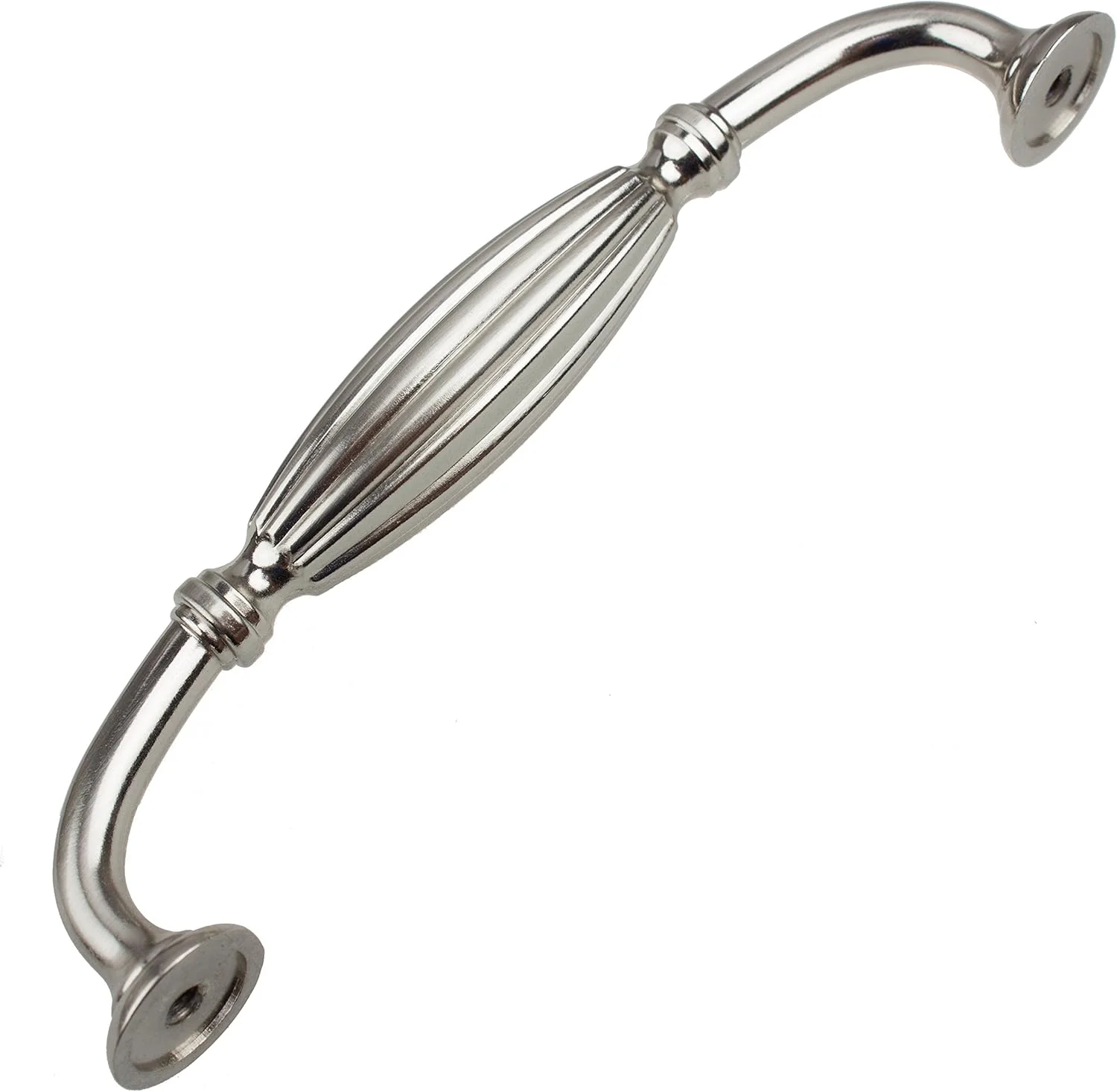 دستگیره کابینت شیاردار کلاسیک GlideRite Hardware 4046-SN-10، بزرگ، نیکل ساتن