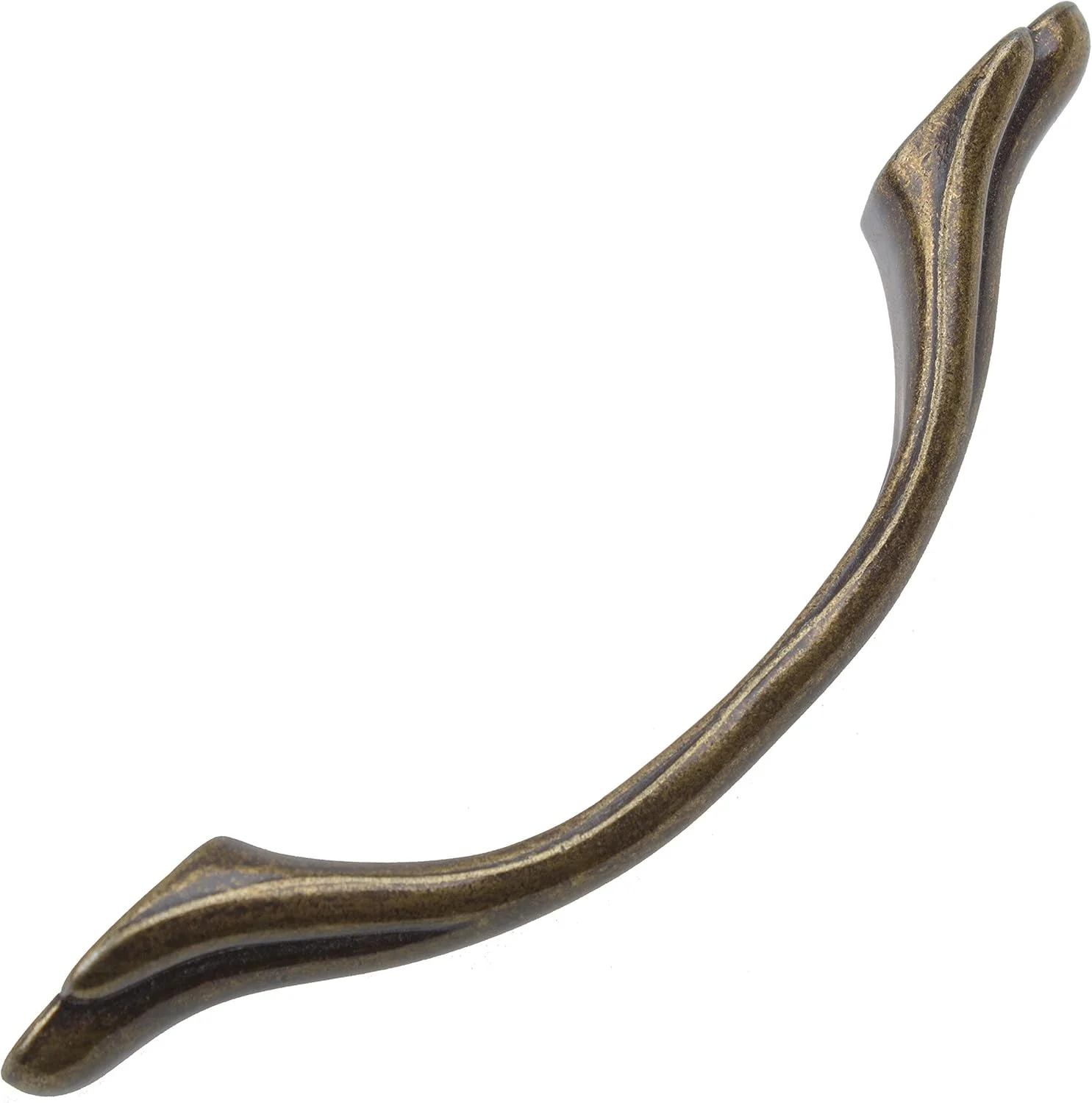 دستگیره کابینت پنجه ای کلاسیک GlideRite Hardware 4229-AB-10، برنج عتیقه، 3 اینچ، بسته 10 عددی