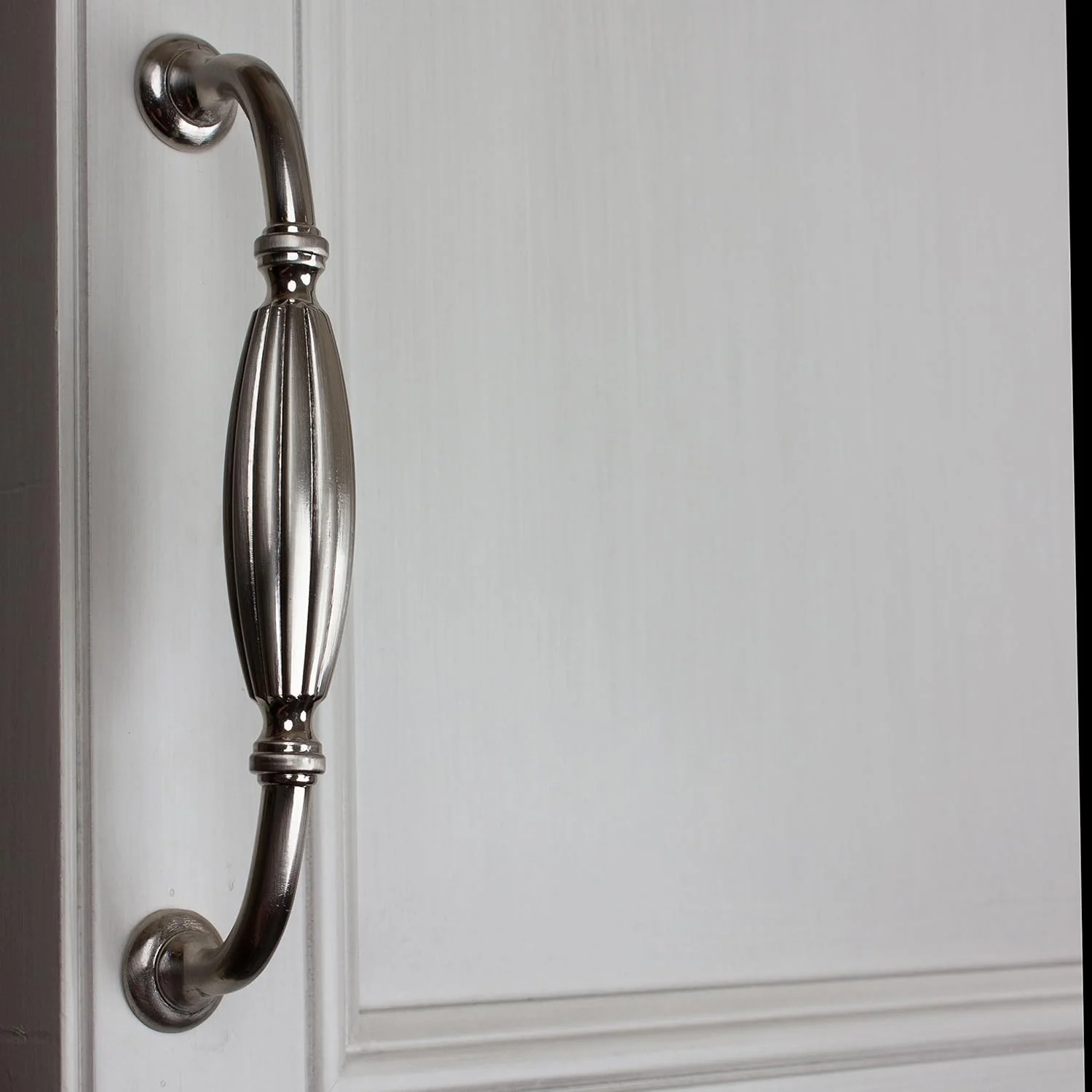 دستگیره کابینت شیاردار کلاسیک GlideRite Hardware 4046-SN-10، بزرگ، نیکل ساتن