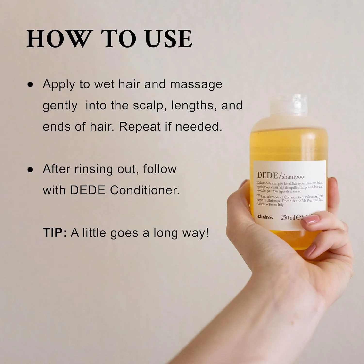 شامپو روزانه ملایم Davines DeDe، شامپو آیین ظریف 250ml شامپو روزانه ملایم Davines DeDe، شامپو آیین ظریف 250ml