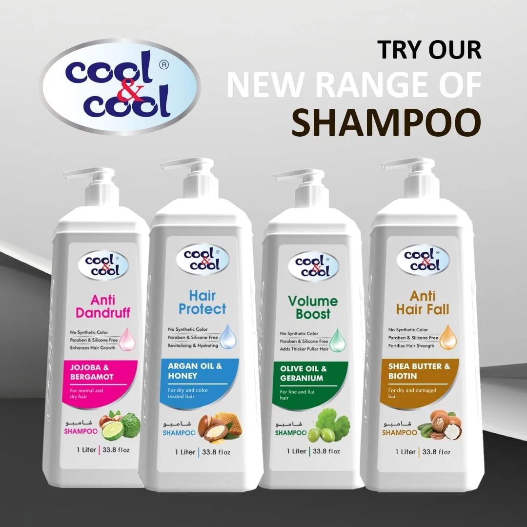 شامپو ضد شوره کول اند کول 1 لیتر، حاوی جوجوبا و ترنج، برای موهای معمولی و خشک، فاقد پارابن و سولفات، مناسب آقایان و بانوان، سفید شامپو ضد شوره کول اند کول 1 لیتر، حاوی جوجوبا و ترنج، برای موهای معمولی و خشک، فاقد پارابن و سولفات، مناسب آقایان و بانوان، سفید