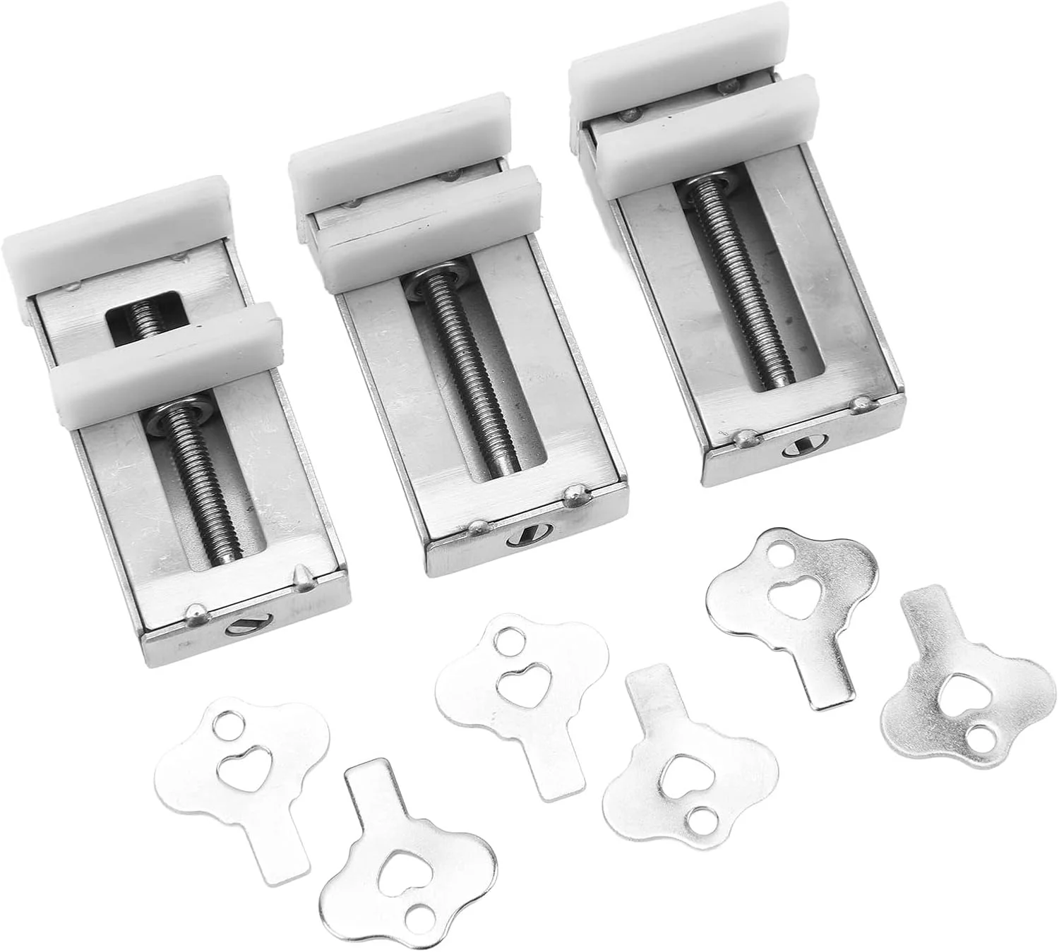 قفل درب کشویی و پنجره استیل Tihebeyan - استاپر پنجره ضد سرقت و بادوام برای حمام، اتاق خواب، مناسب برای درب های کشویی و غیره