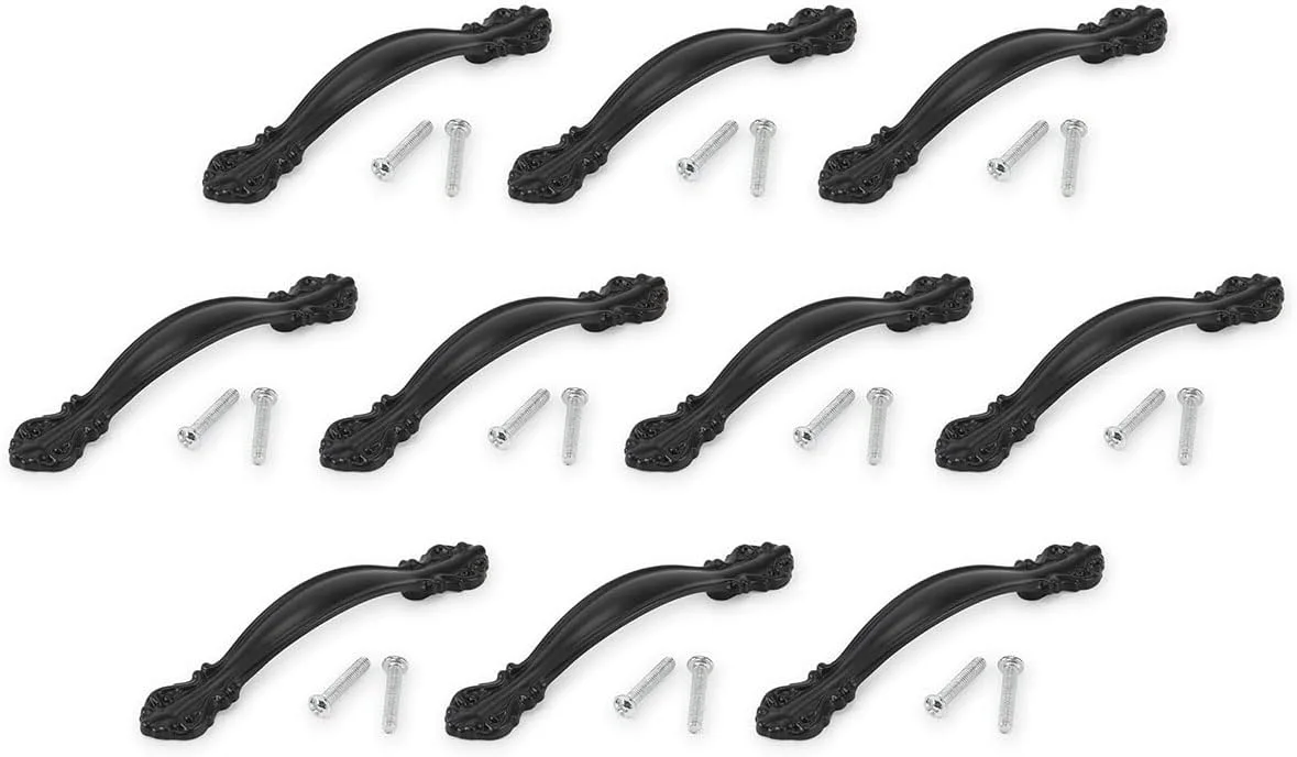 دستگیره کابینت Deago بسته 10 عددی، فاصله مرکز سوراخ 6.35 سانتی متر، دستگیره کشو، سخت افزار کابینت آشپزخانه، دستگیره کابینت، دستگیره کمد، طول کلی 11.43 سانتی متر