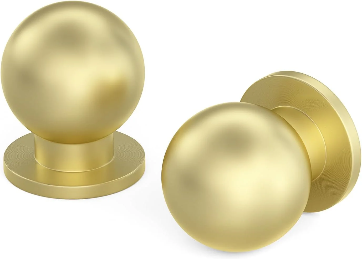 دستگیره های کشو طلایی 6 عددی برای کابینت، دستگیره های تک درب کمد، دستگیره های تزئینی گرد