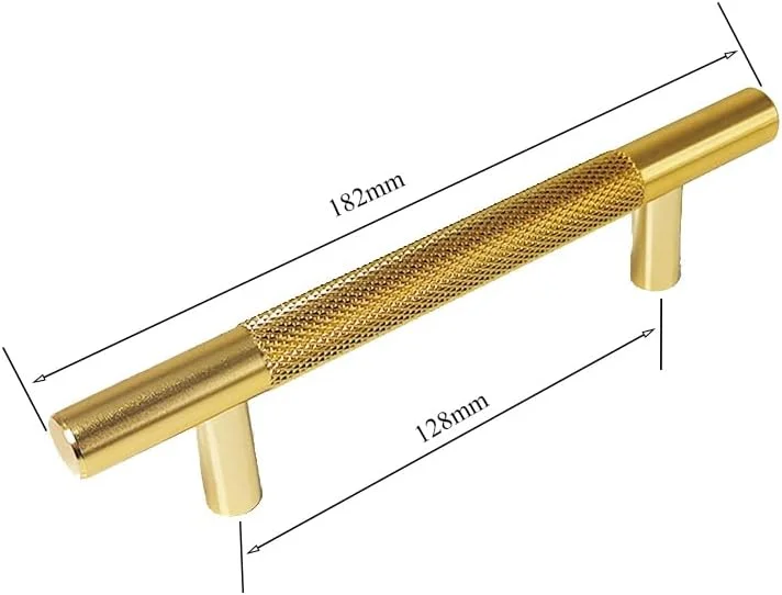 دستگیره کابینت آجدار CONOB، 5 اینچ (128 میلی متر)، بسته 10 عددی، روکش آلیاژ برنجی، دستگیره های آجدار کلاسیک برای کشو کمد کابینت و کمد لباس، سخت افزار مبلمان، هدیه روز مادر