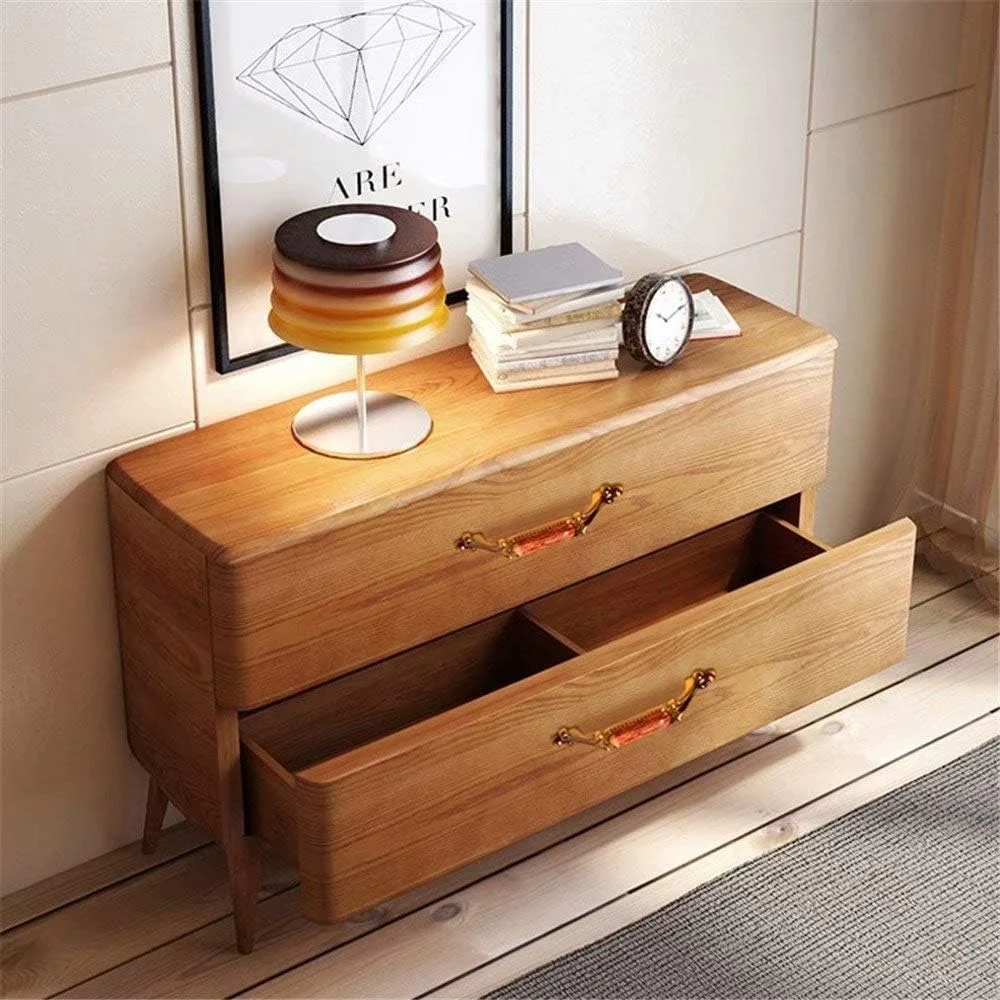 دستگیره ساده کشو 2 عددی کریستالی کلاسیک | یراق کابینت آشپزخانه/دستگیره کشو کمد لباس قدیمی (تک سوراخ) (رنگ: رنگ B فاصله سوراخ 96 میلی متر)