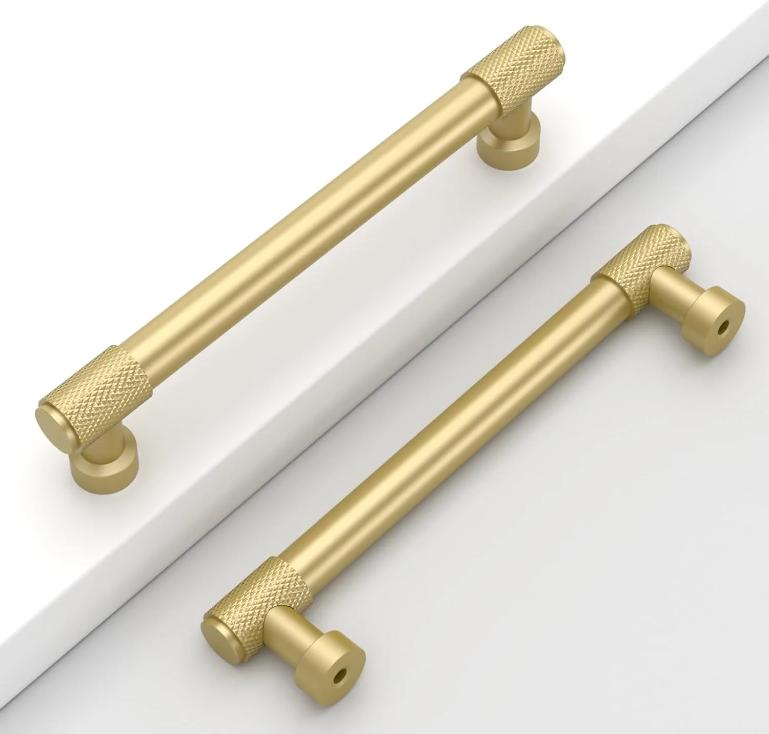 دستگیره کابینت طلایی کوینکولی، بسته 10 عددی، 128 میلی‌متری، دستگیره کشو و کمد طلایی مات، سخت افزار کابینت مدل CK0028