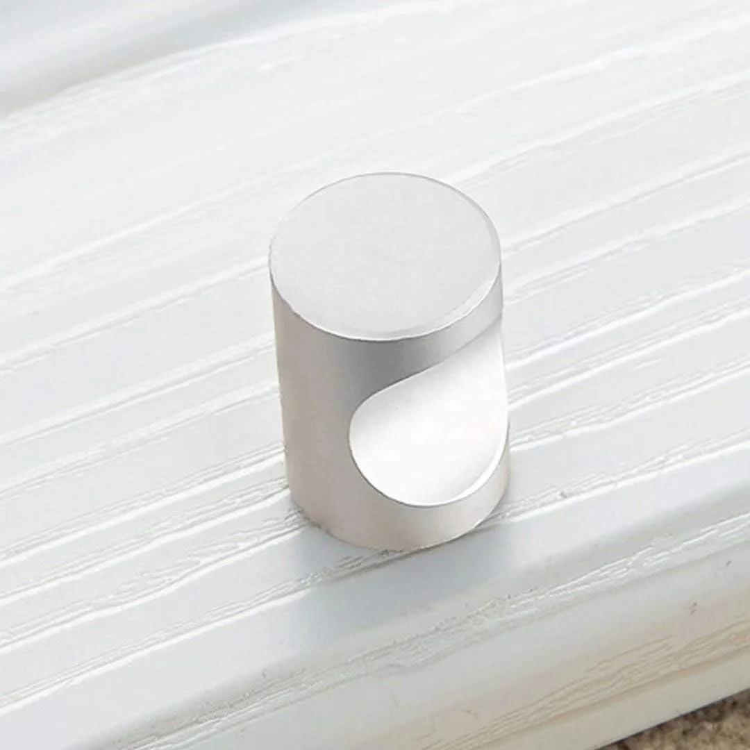 ست 6 عددی دستگیره درب کابینت/دکمه آلیاژ روی، دستگیره کشو کمد آشپزخانه، دستگیره های کمانی خاکستری کلاسیک برای درب کمد