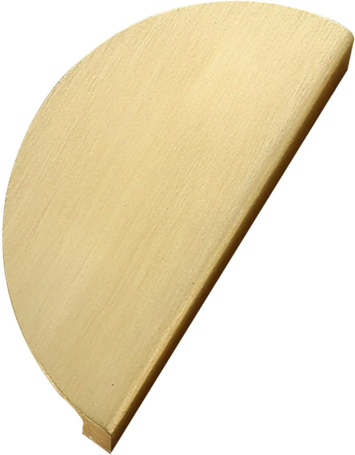 دستگیره های کشو نیمه ماه CALIDAKA، طلایی برس خورده، آلومینیومی، نیم دایره ای، مناسب برای آشپزخانه، کابینت و کتابخانه، 4 عدد، 3.9 اینچ