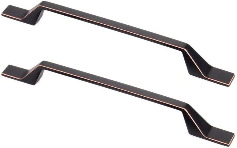 دو عدد دستگیره کابینت آلیاژ روی، دستگیره های رترو درب آشپزخانه، دستگیره درب کمد کشو، دستگیره های قرمز مشکی رترو کابینت برای سخت افزار مبلمان