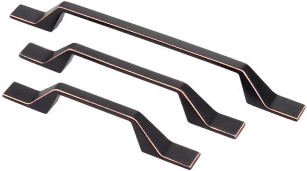 دو عدد دستگیره کابینت آلیاژ روی، دستگیره های رترو درب آشپزخانه، دستگیره درب کمد کشو، دستگیره های قرمز مشکی رترو کابینت برای سخت افزار مبلمان