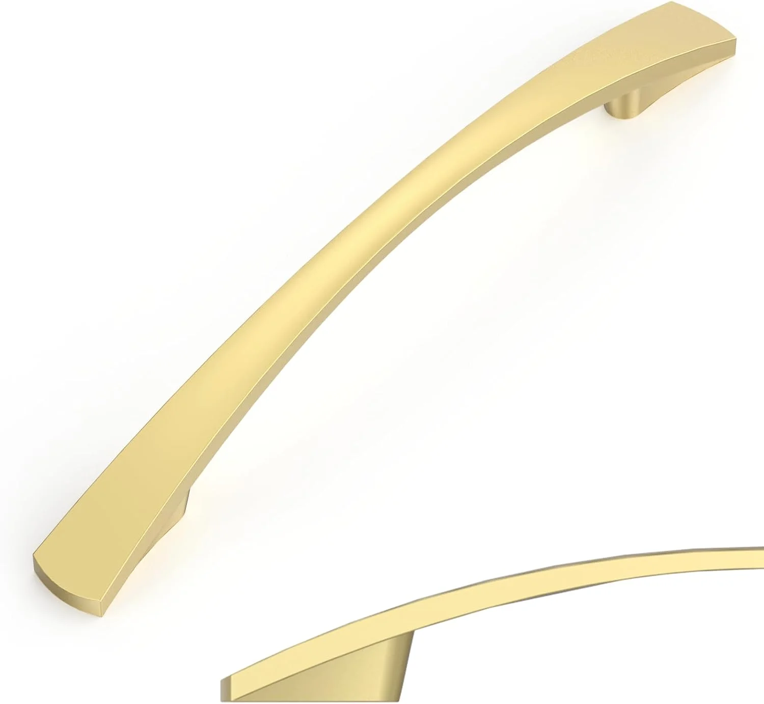 دستگیره مبلمان Amerdeco UK0023، دستگیره کابینت طلایی برس خورده، دستگیره آشپزخانه، فاصله سوراخ 128 میلی متر، دستگیره کشو، دستگیره برای کابینت آشپزخانه، کمد لباس، بسته 10 عددی