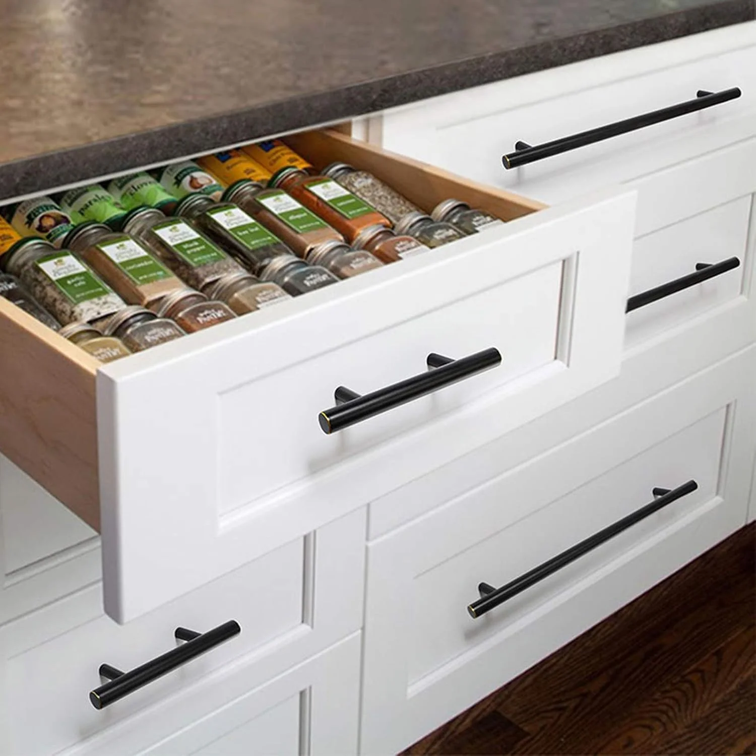 دستگیره های تی بار، دستگیره کابینت، دستگیره کمد، دستگیره کشو، دستگیره های کشو دراور، دستگیره های کمد، دستگیره های درب کلاسیک برنجی، دستگیره کمد لباس، دستگیره جامد (برنز مشکی، فاصله سوراخ: 224 میلی متر)