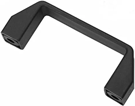 دستگیره پلاستیکی Der-beste-Preis، دستگیره کابینت، دستگیره کشویی مشکی، دستگیره جعبه، دستگیره با فاصله سوراخ 90 میلی متر و طول کلی 105 میلی متر، بسته 5 عددی