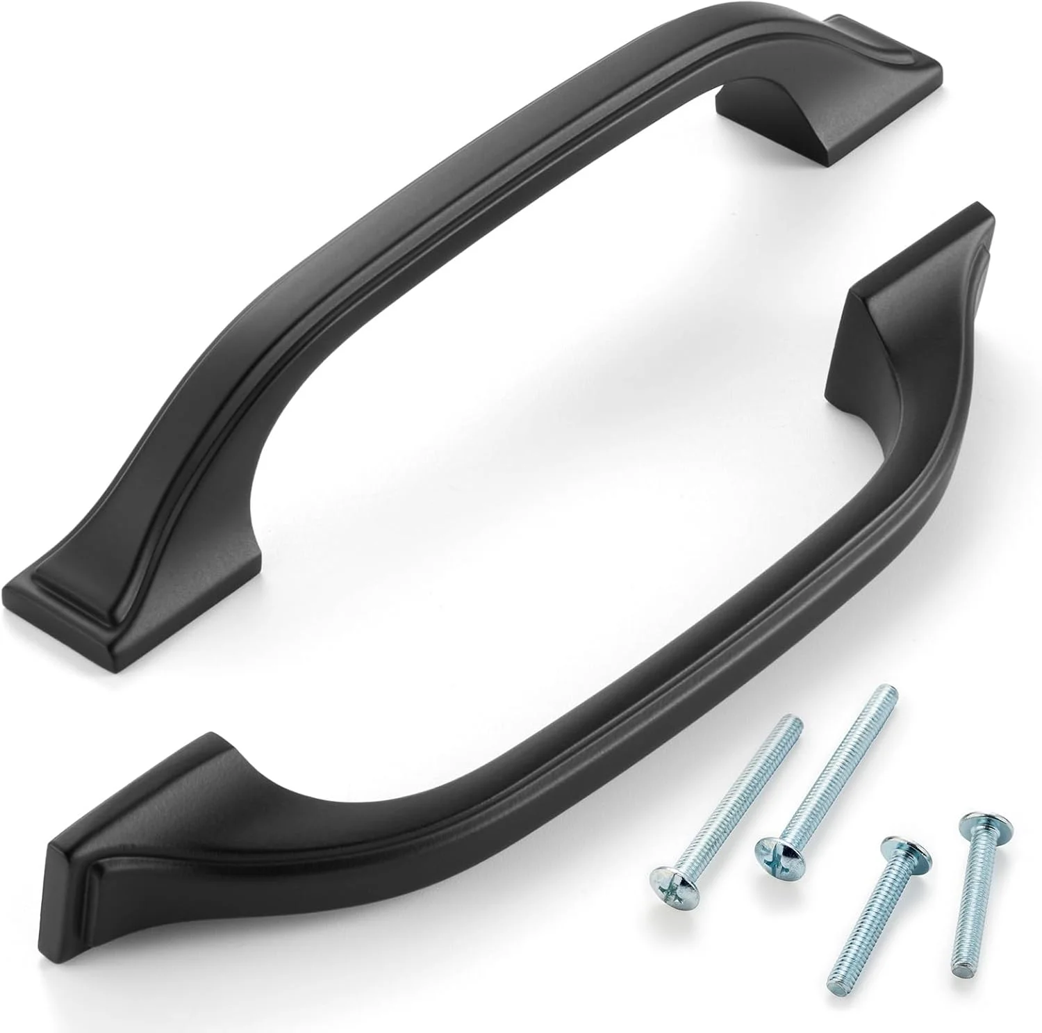 دستگیره کمانی کابینت آشپزخانه مشکی ASKANO مدل ZP2409 با فاصله مرکز سوراخ 96 میلی متر (3-3/4 اینچ) | بسته 10 عددی، سخت افزار جامد برای کشو، کمد، حمام، روشویی، درب مبلمان، گنجه، اتاق خواب، 3.8 اینچ