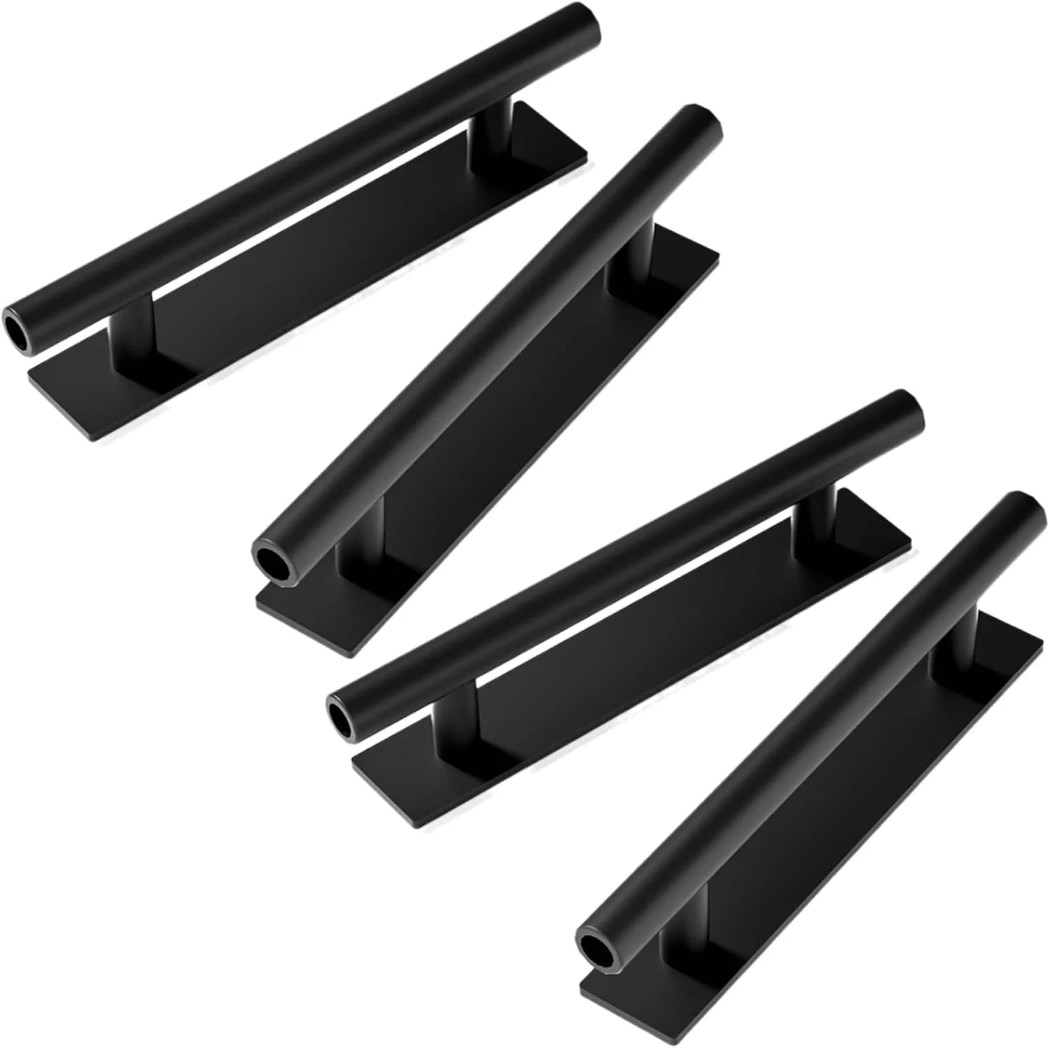 بسته چهارتایی دستگیره کابینت چسبی، دستگیره درب خود چسب، دستگیره های پلاستیکی ABS، کمک کننده کشویی، دستگیره کمد لباس، دستگیره مبلمان، مشکی