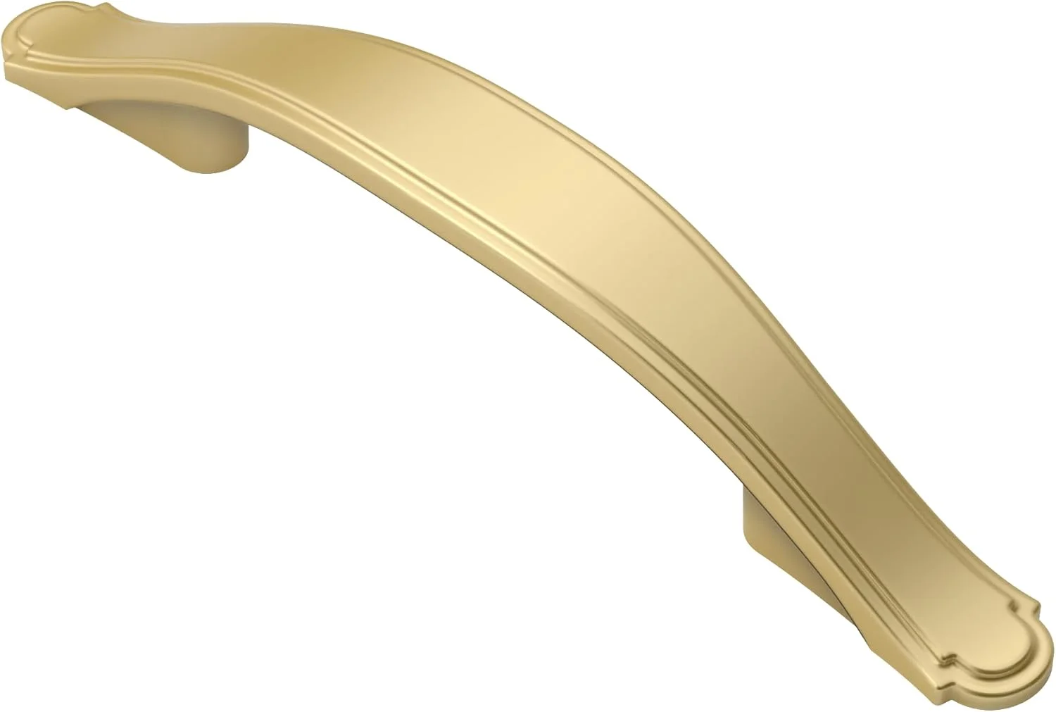 دستگیره کابینت طلایی مات Alzassbg بسته 10 عددی، دستگیره کمانی 3 اینچی (76 میلی متر) سخت افزار آشپزخانه برای کابینت و کشو مدل AL3028MGP