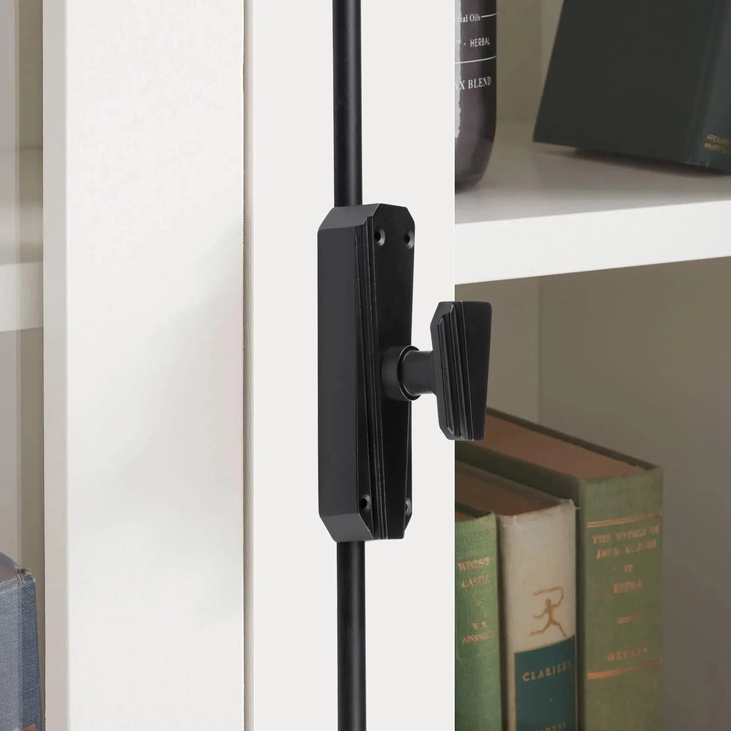 میله کرمونه آهنی A29 Hardware به طول 2 فوت، سبک کلاسیک برای کابینت، با پوشش رنگ پودری مشکی