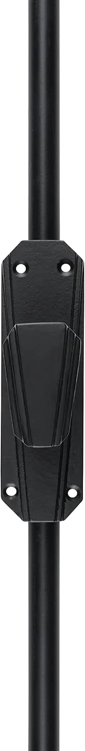 میله کرمونه آهنی A29 Hardware به طول 2 فوت، سبک کلاسیک برای کابینت، با پوشش رنگ پودری مشکی