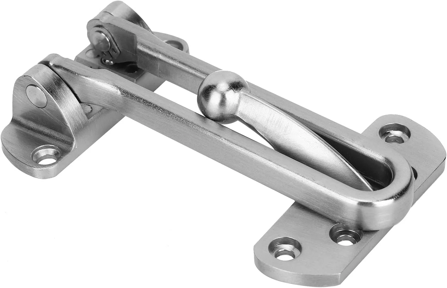 قفل درب، قفل ضد سرقت استیل ضد زنگ، قفل میله ای چرخشی، قفل ایمنی درب، قفل زبانه برای منزل و هتل (نیکل برس خورده)