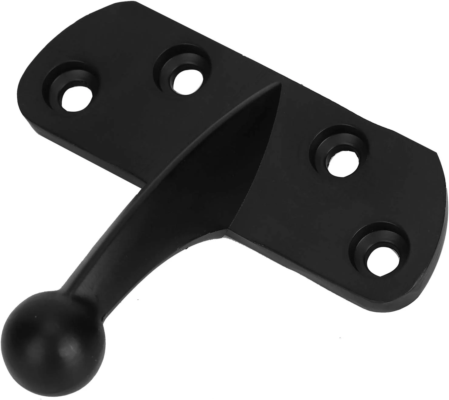 قفل درب، قفل محافظ درب ضد سرقت، سگک درب بادوام استیل ضد زنگ مناسب فضای باز برای هتل و دکوراسیون منزل (JF 01 (مشکی مات))