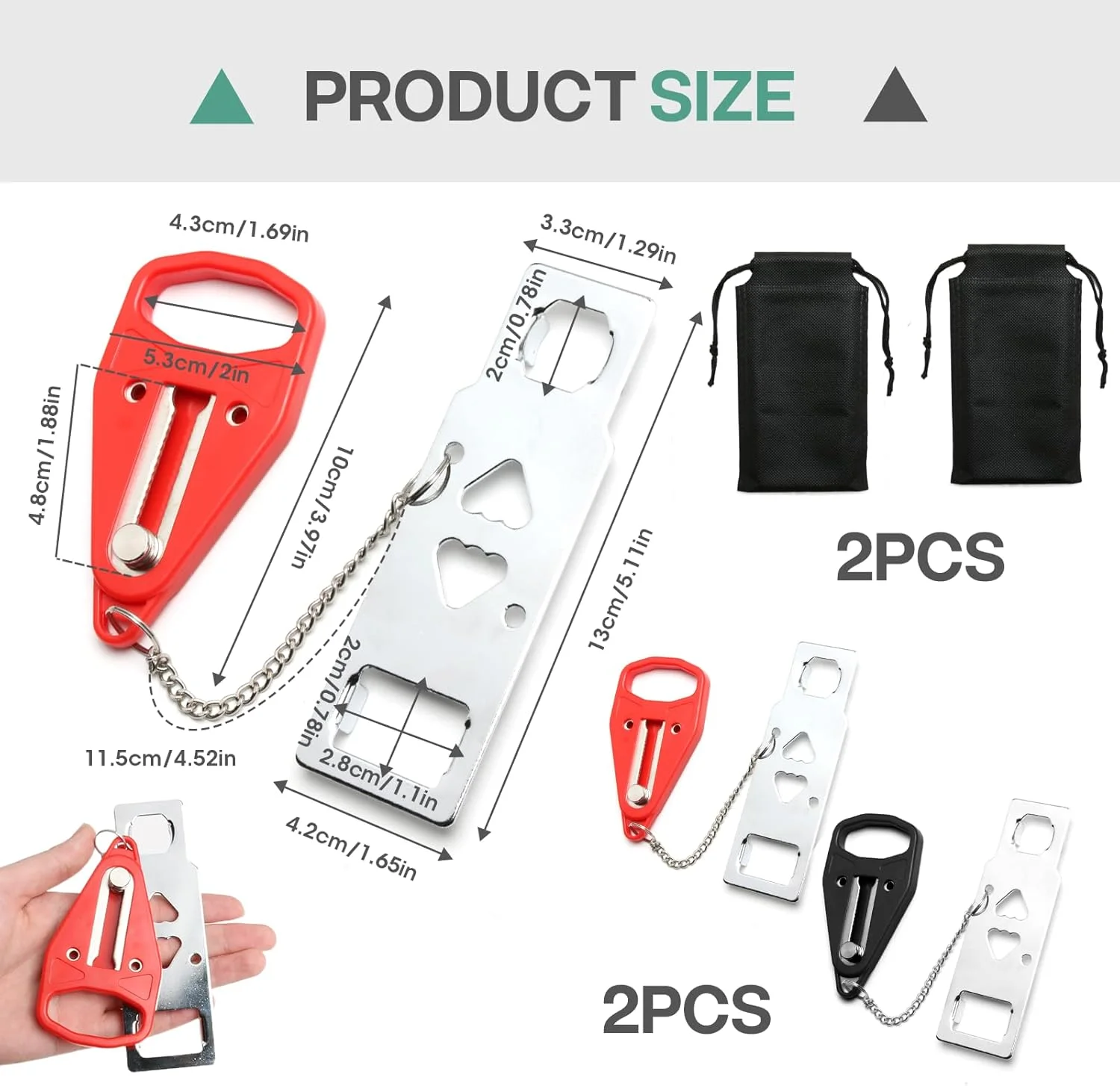 قفل درب قابل حمل 2 عددی، قفل مسافرتی درب قابل حمل، قفل امنیتی درب بدون کلید، قفل امنیتی درب هتل، قفل امنیتی درب برای مسافرت، هتل، خانه