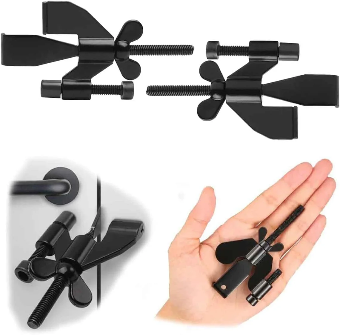 قفل درب قابل حمل 2 عددی، قفل درب امنیتی خانگی، قفل های مسافرتی برای ایمنی و حریم خصوصی بیشتر، دستگاه های امنیتی برای مسافرت، هتل، خانه، آپارتمان، خوابگاه