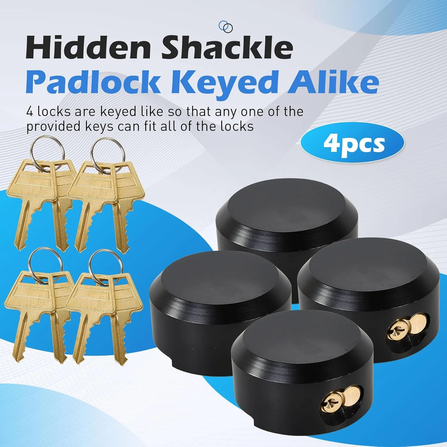 قفل درب تریلر Pomunty بسته 4 عددی، قفل های دیسکی سنگین با کلیدهای یکسان، قفل های پنهان تقویت شده با 8 کلید، قفل فولادی جامد برای تریلرها، کامیون ها، ون ها، درهای سوله و گاراژ قفل درب تریلر Pomunty بسته 4 عددی، قفل های دیسکی سنگین با کلیدهای یکسان، قفل های پنهان تقویت شده با 8 کلید، قفل فولادی جامد برای تریلرها، کامیون ها، ون ها، درهای سوله و گاراژ