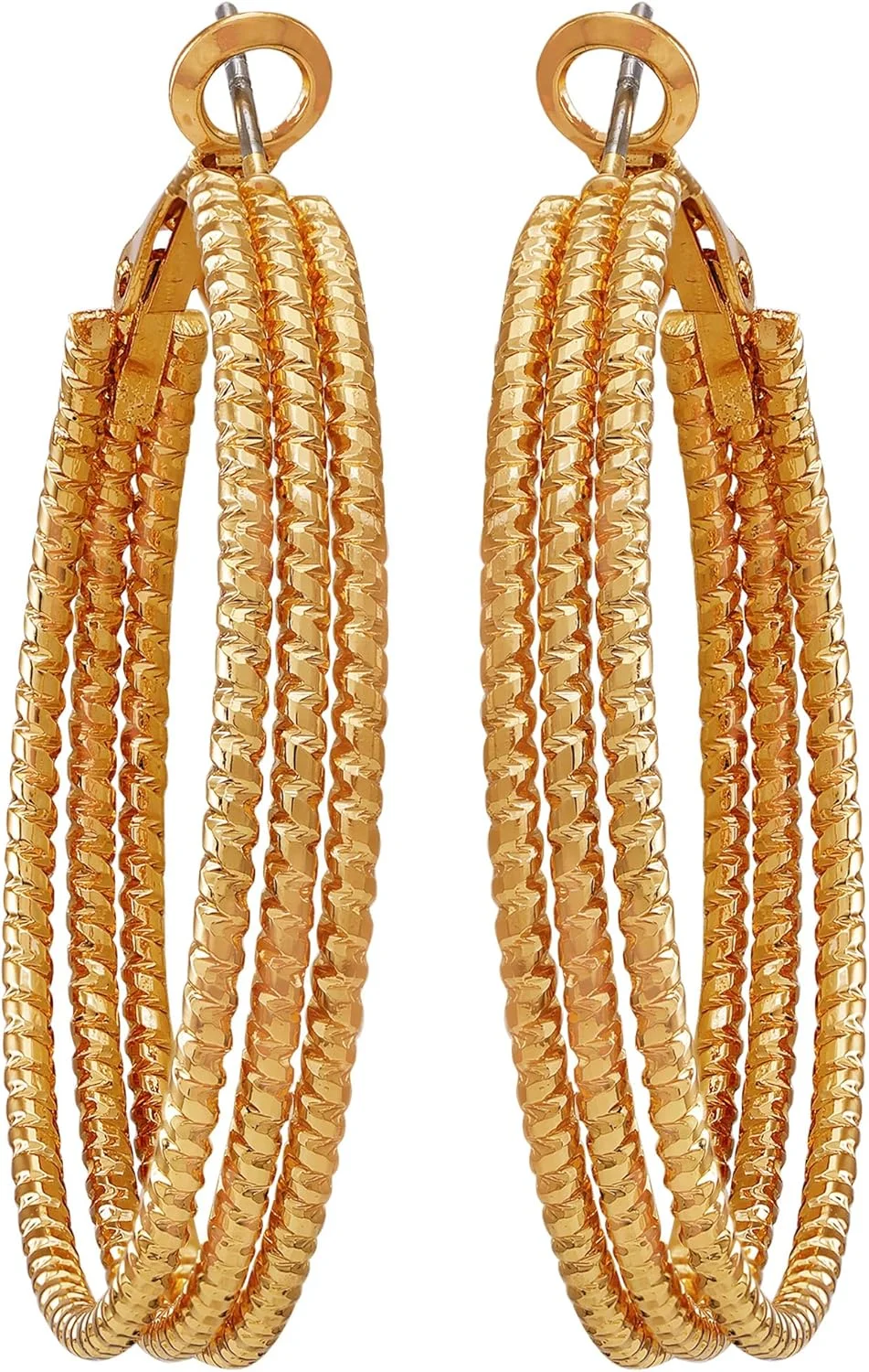 گوشواره حلقه ای نقره ای گس گوشواره حلقه ای نقره ای گس