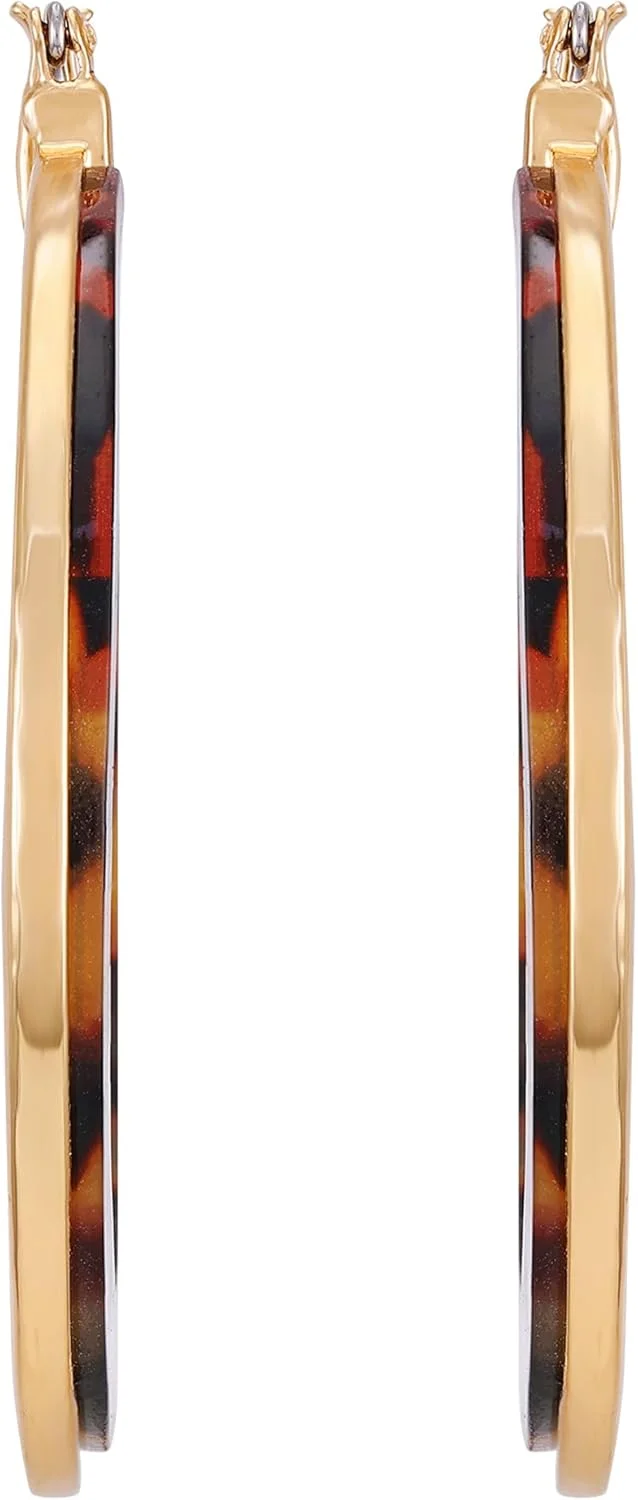 گوشواره های حلقه ای طلایی رنگ گس با طرح لاک پشتی کنجدی گوشواره های حلقه ای طلایی رنگ گس با طرح لاک پشتی کنجدی