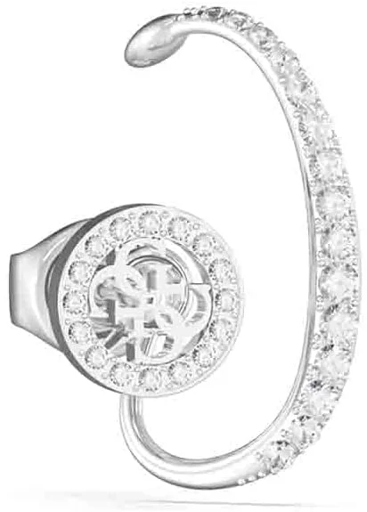 گوشواره تک حلقه ای نقره ای زنانه گس مدل 4G PIERCED MONO به قطر 20 میلی متر، ژوئن 2023