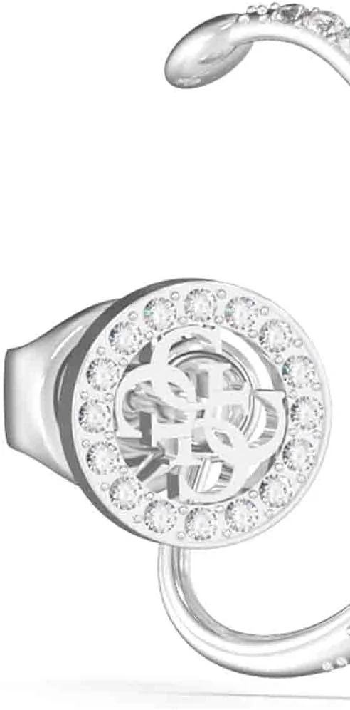 گوشواره تک حلقه ای نقره ای زنانه گس مدل 4G PIERCED MONO به قطر 20 میلی متر، ژوئن 2023