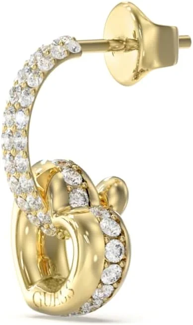 گوشواره حلقه ای زنانه گس مدل JUBE05465JWYG طرح قلب طلایی گوشواره حلقه ای زنانه گس مدل JUBE05465JWYG طرح قلب طلایی