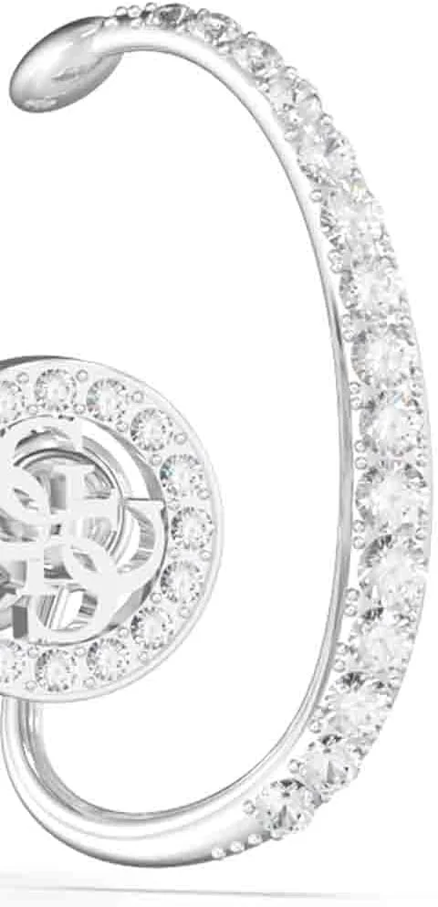 گوشواره تک حلقه ای نقره ای زنانه گس مدل 4G PIERCED MONO به قطر 20 میلی متر، ژوئن 2023