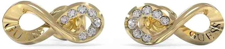 گوشواره میخی بی نهایت زنانه گس استیل ضد زنگ، طلایی