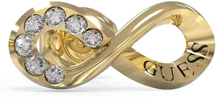 گوشواره میخی بی نهایت زنانه گس استیل ضد زنگ، طلایی گوشواره میخی بی نهایت زنانه گس استیل ضد زنگ، طلایی