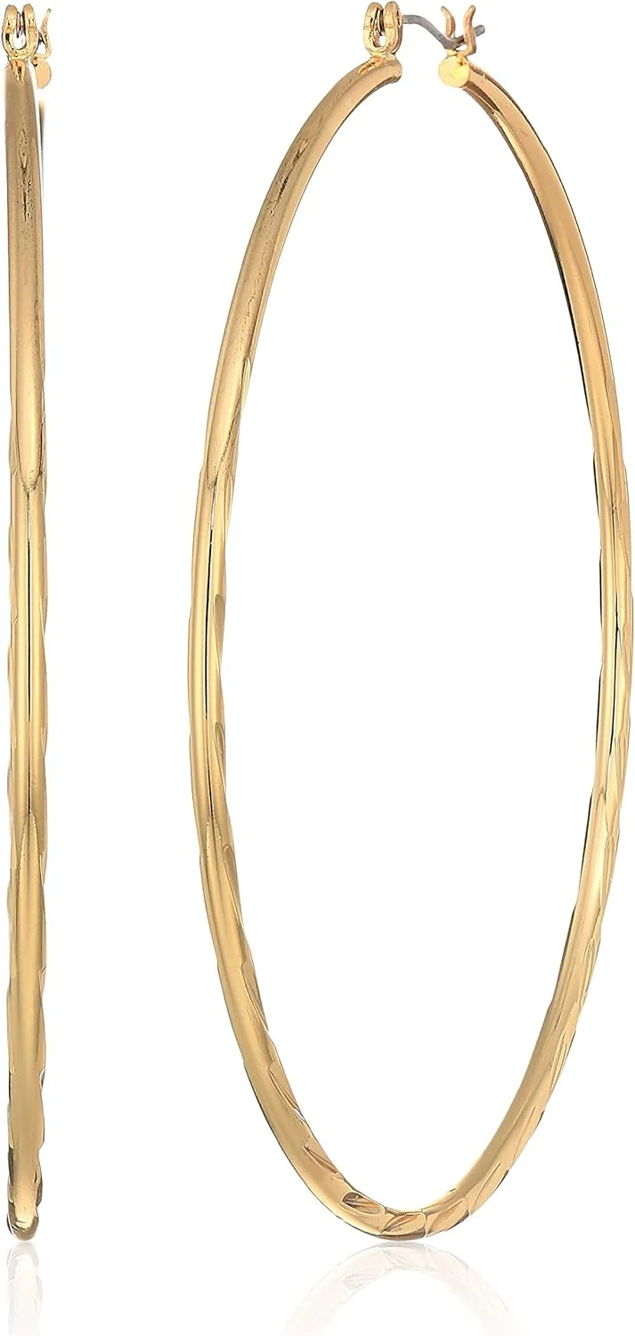 گوشواره های حلقه ای فلزی گس مدل Ig Hoop، طلایی، سایز One Size