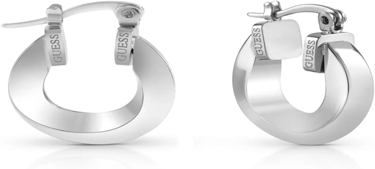 گوشواره حلقه ای زنانه گس مدل Don'T Lie، سایز 18 میلی متر، رادیوم