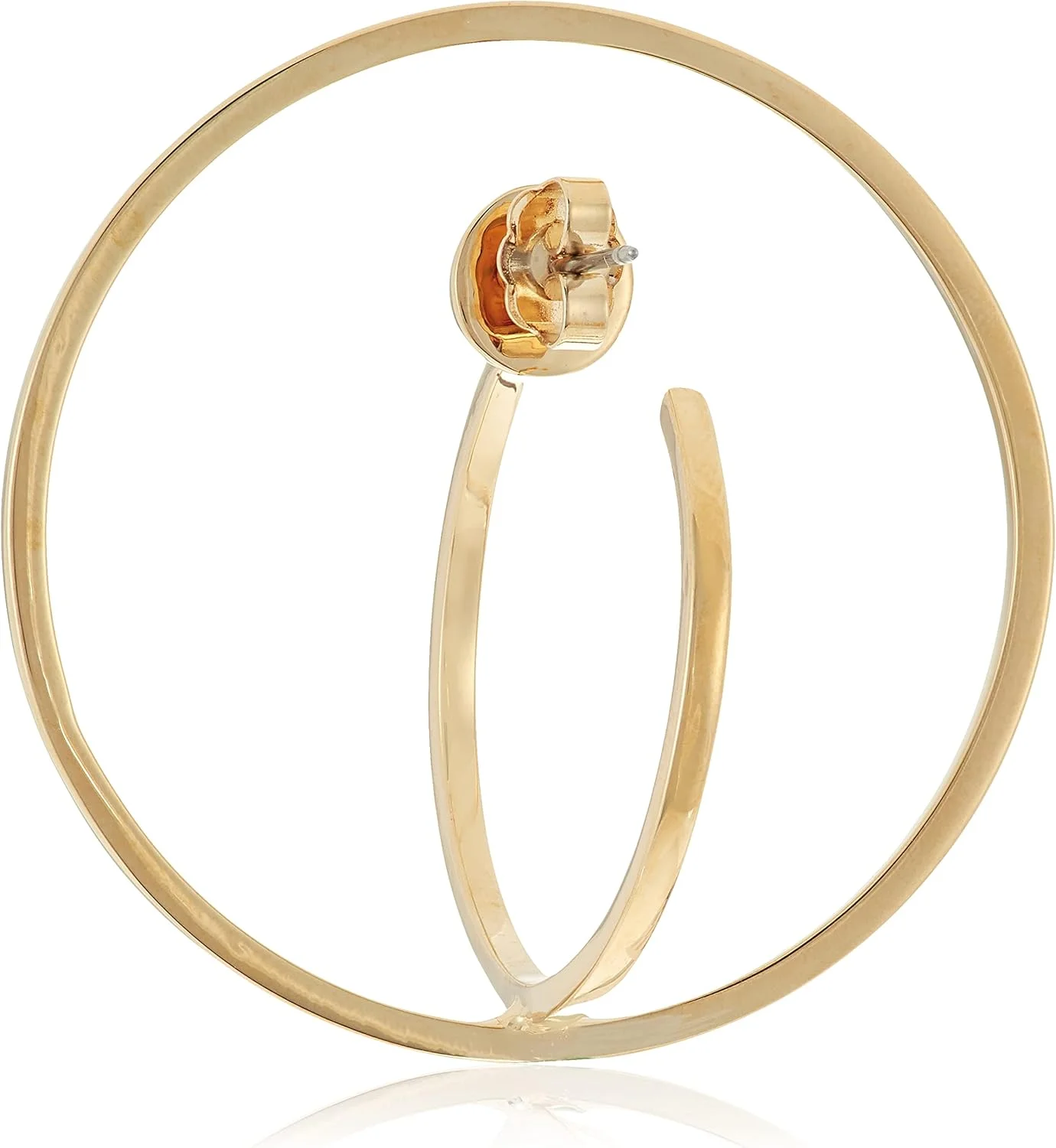 گوشواره های حلقه ای طلایی استیل زنانه گس مدل Influencer، سایز تک گوشواره های حلقه ای طلایی استیل زنانه گس مدل Influencer، سایز تک