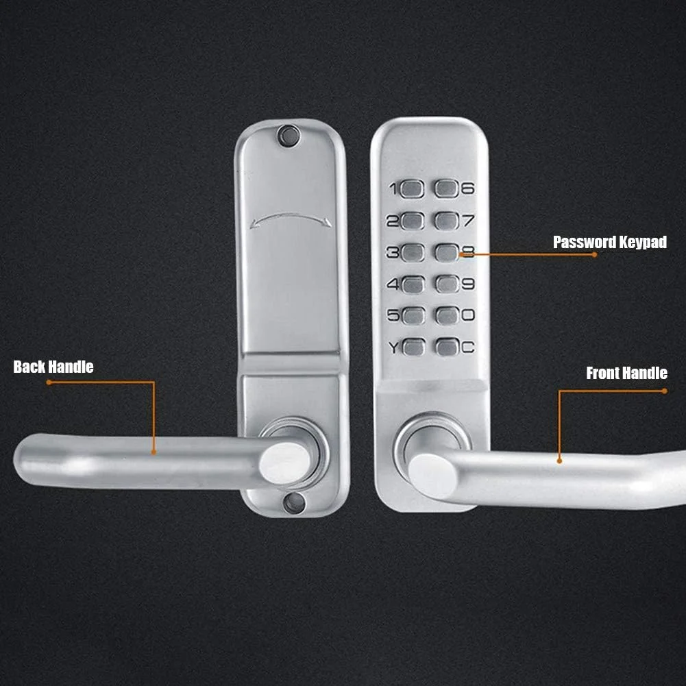 قفل درب مکانیکی، قفل ترکیبی ضد آب، قفل رمزی بدون کلید ضد سرقت برای درب های ورودی خانه، دفاتر، پارکینگ ها، آپارتمان ها، امنیت