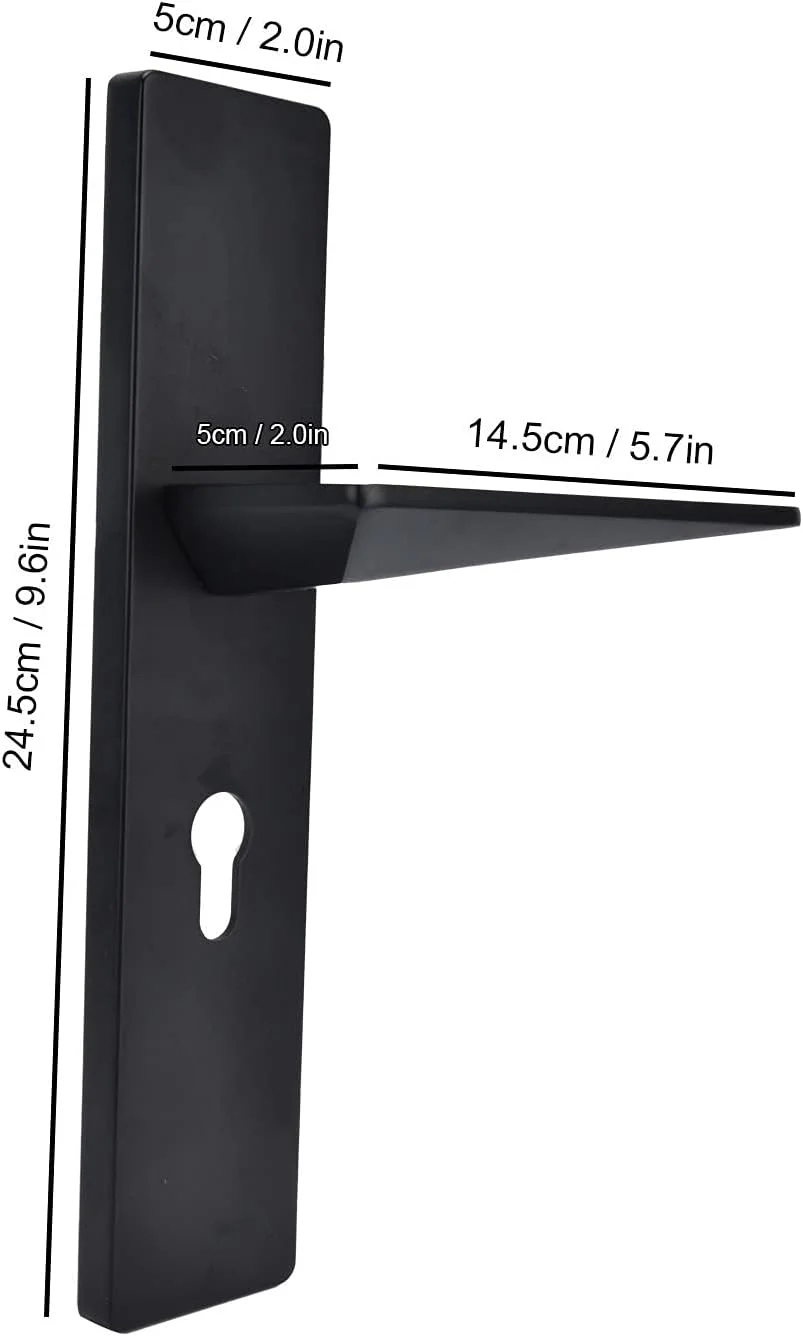 ست دستگیره درب آلیاژ روی قفل مکانیکی ضد سرقت داخلی برای اتاق خواب حمام منزل، مناسب برای درب های داخلی با ضخامت 35 تا 50 میلی متر، نصب آسان ست دستگیره درب آلیاژ روی قفل مکانیکی ضد سرقت داخلی برای اتاق خواب حمام منزل، مناسب برای درب های داخلی با ضخامت 35 تا 50 میلی متر، نصب آسان
