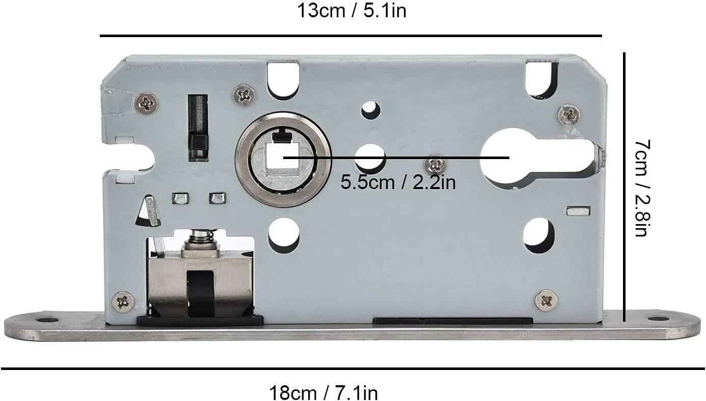ست دستگیره درب آلیاژ روی قفل مکانیکی ضد سرقت داخلی برای اتاق خواب حمام منزل، مناسب برای درب های داخلی با ضخامت 35 تا 50 میلی متر، نصب آسان ست دستگیره درب آلیاژ روی قفل مکانیکی ضد سرقت داخلی برای اتاق خواب حمام منزل، مناسب برای درب های داخلی با ضخامت 35 تا 50 میلی متر، نصب آسان
