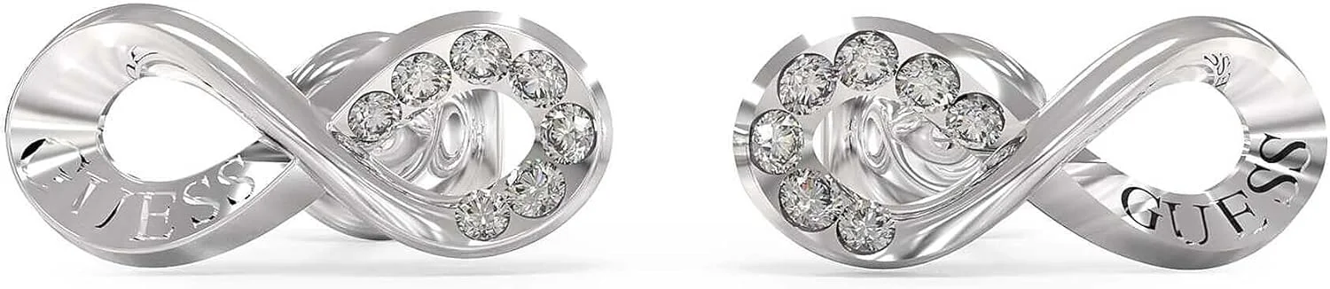 گوشواره میخی بی نهایت زنانه گس 13 میلی متری نقره ای ژوئن 2023