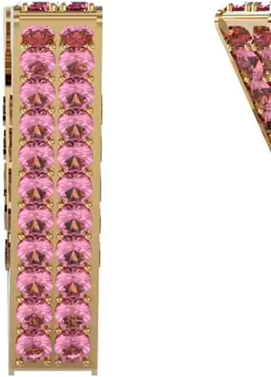 گوشواره حلقه ای مثلثی نگین دار زنانه گس 12 میلی متری طلایی ژوئن 2023