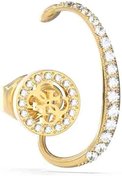 گوشواره تک حلقه ای زنانه گس مدل 4G با قطر 20 میلی متر، طلایی، ژوئن 2023