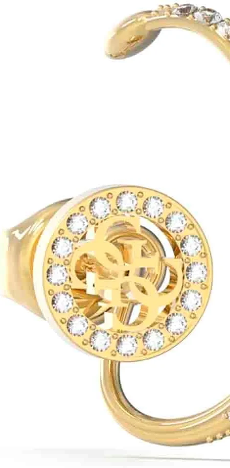 گوشواره تک حلقه ای زنانه گس مدل 4G با قطر 20 میلی متر، طلایی، ژوئن 2023