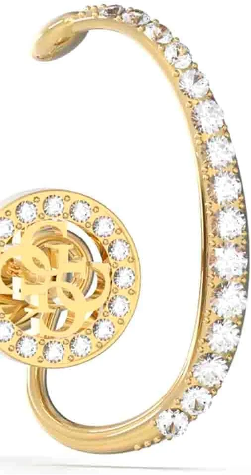 گوشواره تک حلقه ای زنانه گس مدل 4G با قطر 20 میلی متر، طلایی، ژوئن 2023