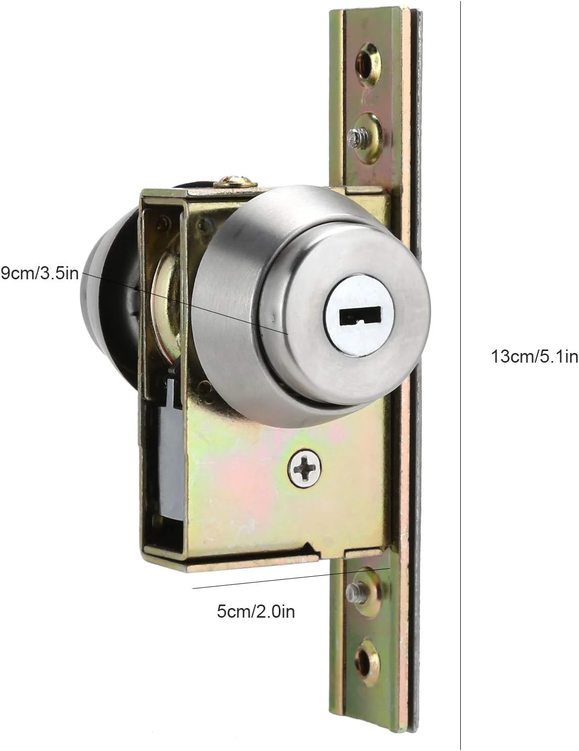 قفل زبانه درب آلیاژ آلومینیوم ضخیم ضد سرقت قفل کشویی چرخشی درب امنیتی با کلید