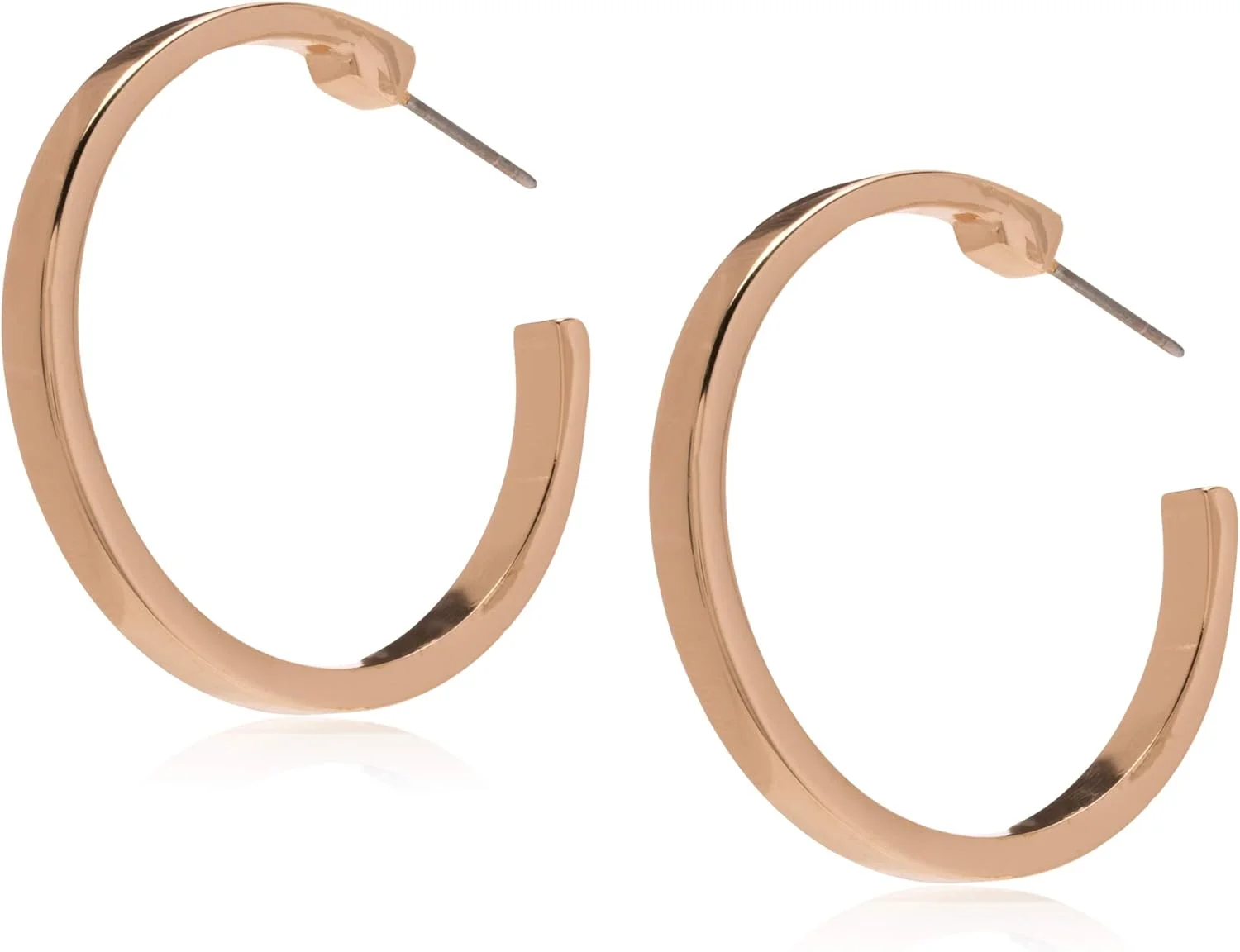 گوشواره های حلقه ای کوچک مربعی طلایی رنگ "Basic" گس، سایز واحد، فلزی