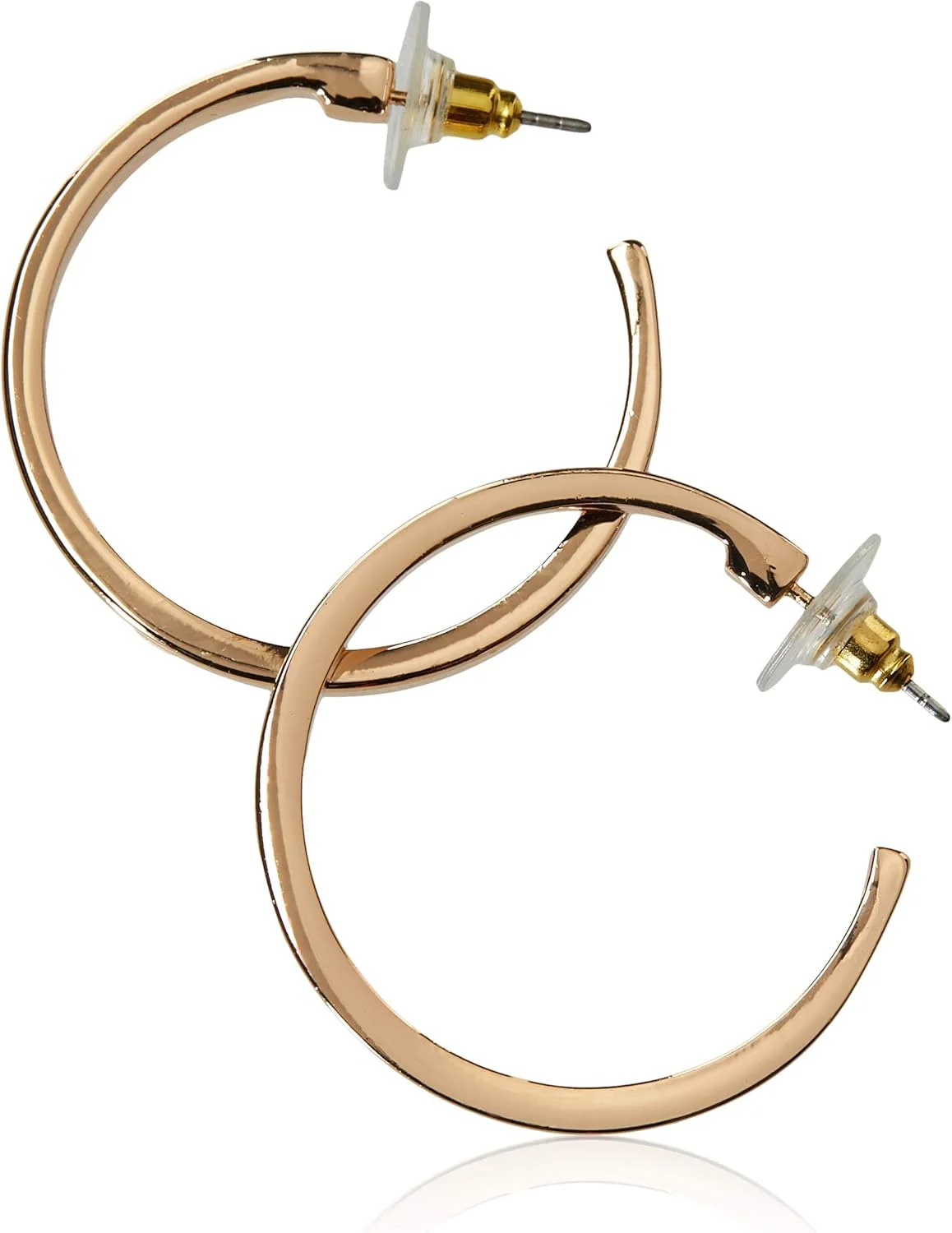 گوشواره های حلقه ای کوچک مربعی طلایی رنگ "Basic" گس، سایز واحد، فلزی